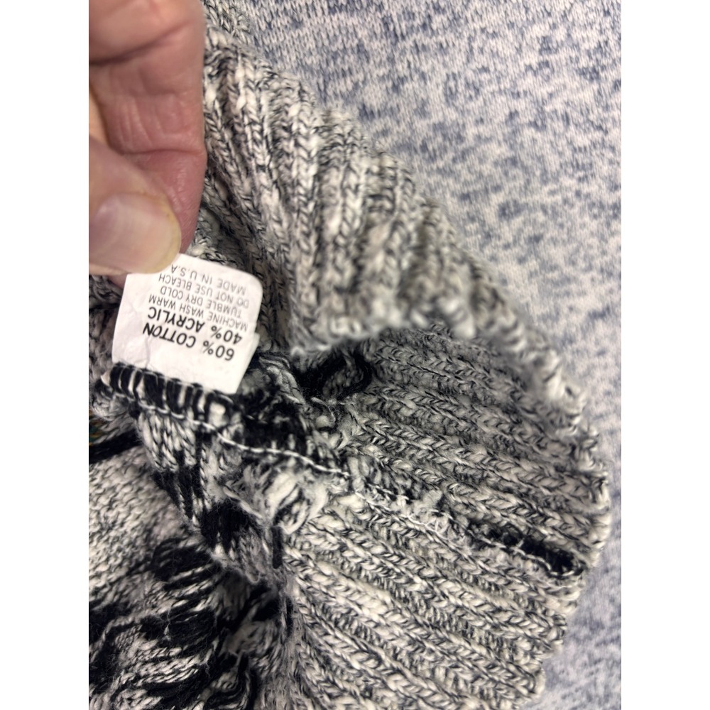 Lavane Sweater Mens XL Gray vintage Geometric grandpa Crewneck USA Made - Picture 3 of 9